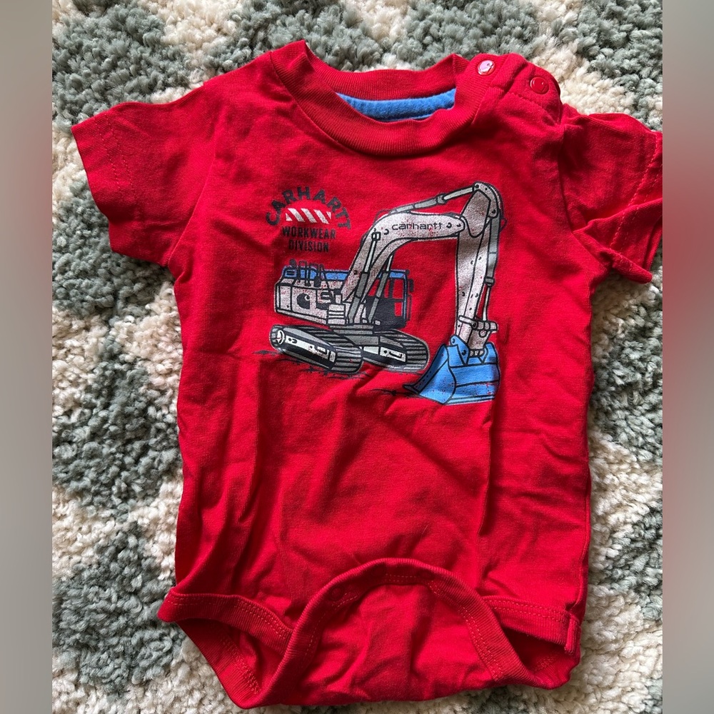 Carhartt baby onsie, red, like new